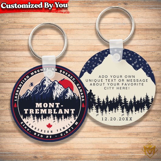 Mont-Tremblant Quebec Laurentian Mountains Canada Schlüsselanhänger