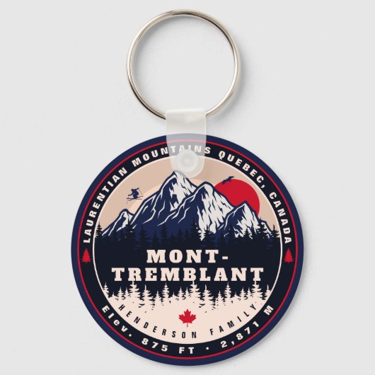 Mont-Tremblant Quebec Laurentian Mountains Canada Schlüsselanhänger (Vorderseite)