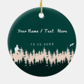 Mont-Tremblant Quebec Laurentian Mountains Kanada Keramik Ornament (Hinten)