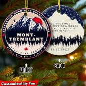 Mont-Tremblant Quebec Laurentian Mountains Kanada Keramik Ornament