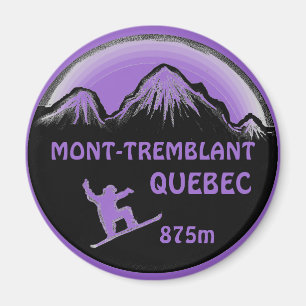 Mont Tremblant Quebec lila Kunstmagnet Magnet