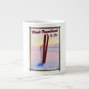 Mont-Tremblant Québec Ski Poster. Jumbo-Tasse