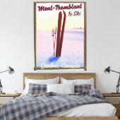 Mont-Tremblant Québec Ski Poster. Leinwanddruck (Insitu (Schlafzimmer))