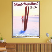 Mont-Tremblant Québec Ski Poster. Leinwanddruck (Insitu (Wohnzimmer))