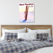 Mont-Tremblant Québec Ski Poster. Leinwanddruck (Insitu (Schlafzimmer))