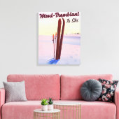 Mont-Tremblant Québec Ski Poster. Leinwanddruck (Insitu (Wohnzimmer))