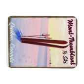 Mont-Tremblant Québec Ski Poster. Magnet (Horizontal)