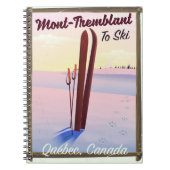 Mont-Tremblant Québec Ski Poster. Notizblock (Vorderseite)