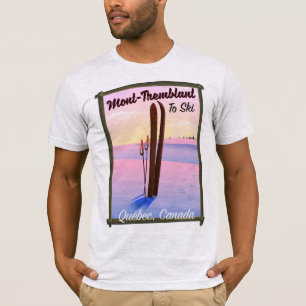 Mont-Tremblant Québec Ski Poster. T-Shirt