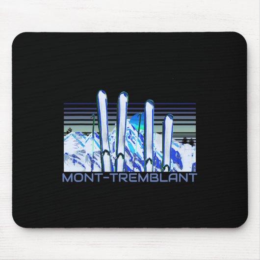 Mont-tremblant Ski-Accessoires Retro Mont-tremblan Mousepad (Vorne)