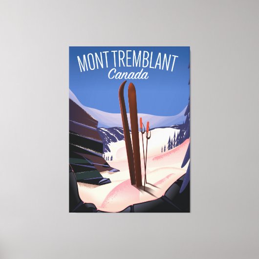 Mont Tremblant Ski Canada Leinwanddruck (Vorderseite)