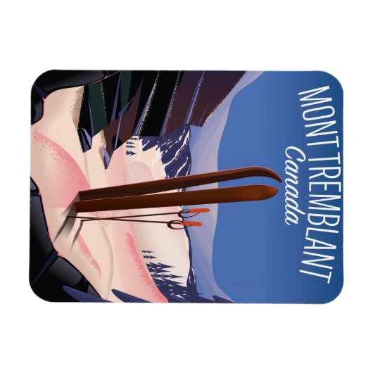 Mont Tremblant Ski Canada Magnet (Horizontal)