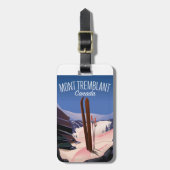 Mont Tremblant Ski Canada Poster Gepäckanhänger (Vorderseite vertikal)