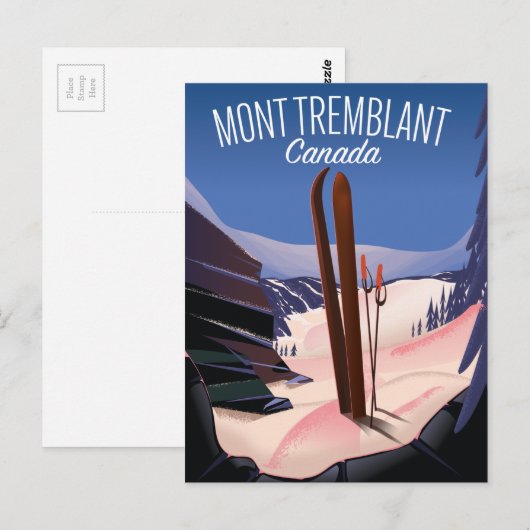 Mont Tremblant Ski Canada Postkarte (Vorne/Hinten)