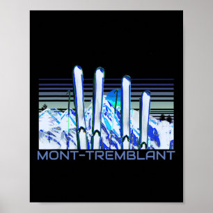 Mont-tremblant-Ski-Zubehör Retro Mont-tremblan Poster
