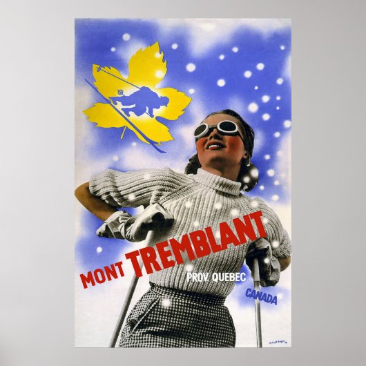 Mont Tremblant Vintage Travel Poster (Vorne)