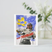 Mont Tremblant Vintage Travel Postkarte (Stehend Vorderseite)