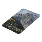 Mont Velan, aus Buthier, Aostatal, Italien Magnet (Linke Seite)