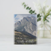 Mont Velan, aus Buthier, Aostatal, Italien Postkarte (Stehend Vorderseite)