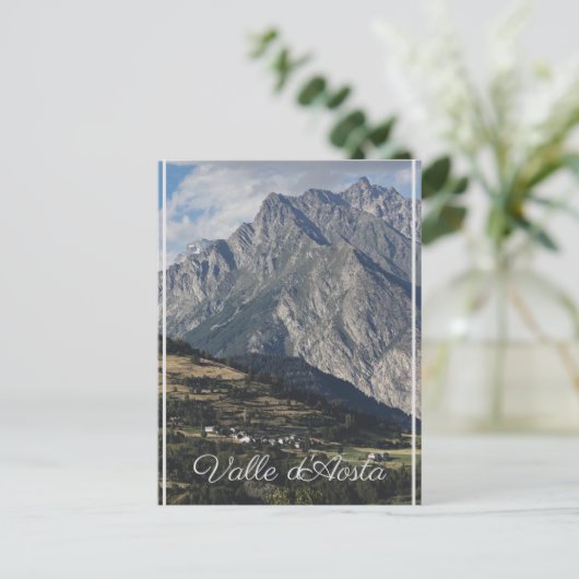 Mont Velan, aus Buthier, Aostatal, Italien Postkarte (Stehend Vorderseite)