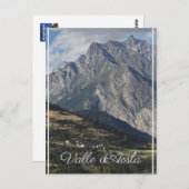 Mont Velan, aus Buthier, Aostatal, Italien Postkarte (Vorne/Hinten)