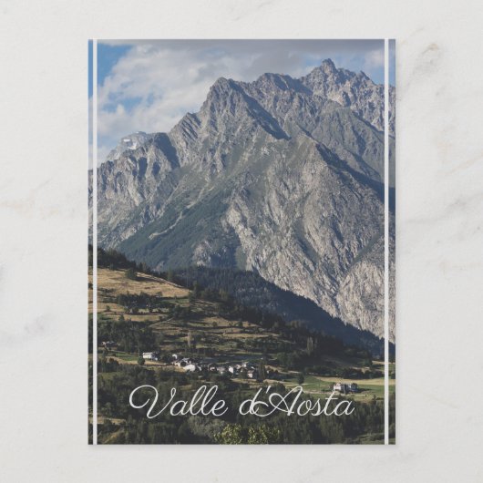 Mont Velan, aus Buthier, Aostatal, Italien Postkarte (Vorderseite)