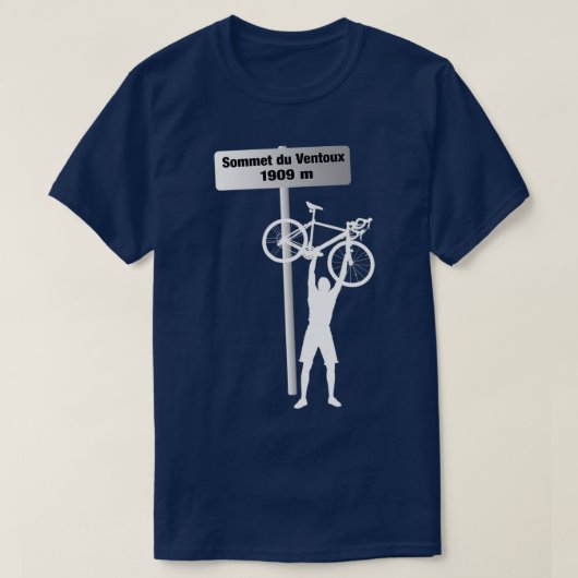 Mont Ventoux Cycle Challenge Sign Post T-Shirt (Design vorne)