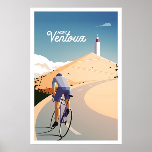 Mont Ventoux - Fahrradplakat Poster (Vorne)