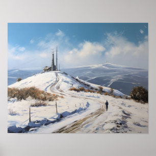 Mont Ventoux Französisch Country Art Print Poster