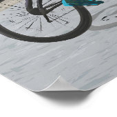 Mont Ventoux Radreiseplakat Poster (Ecke)