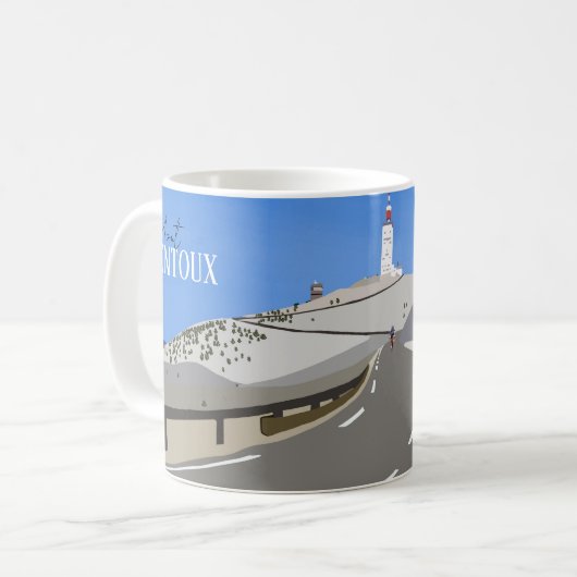 Mont Ventoux Zyklusmagnet Kaffeetasse (Vorderseite Links)
