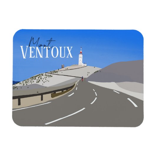 Mont Ventoux Zyklusmagnet Magnet (Horizontal)