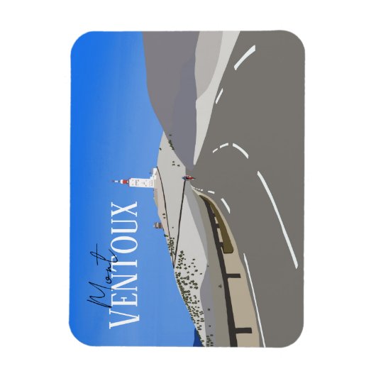 Mont Ventoux Zyklusmagnet Magnet (Vertikal)