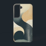 Montag-Balance-Phone-Case Samsung Galaxy Hülle<br><div class="desc">Ein monochromatischer Mond-inspiriert abstraktes Symbol für Gelassenheit und Dualität,  perfekt für eine minimale Ästhetik.</div>