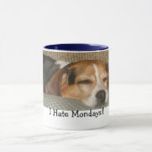 Montag-Beagle-Tasse Tasse (Zentrum)