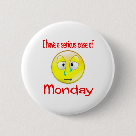 Montag-Blues Button (Vorderseite)