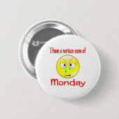 Montag-Blues Button (Vorne & Hinten)