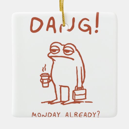 Montag Blues Frog Keramikornament (Vorderseite)
