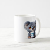 Montag Blues Koala Kaffeetasse (VorderseiteRechts)