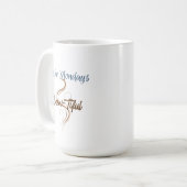 Montag braun-tiful 15 oz Classic Kaffeetasse (Vorderseite Links)