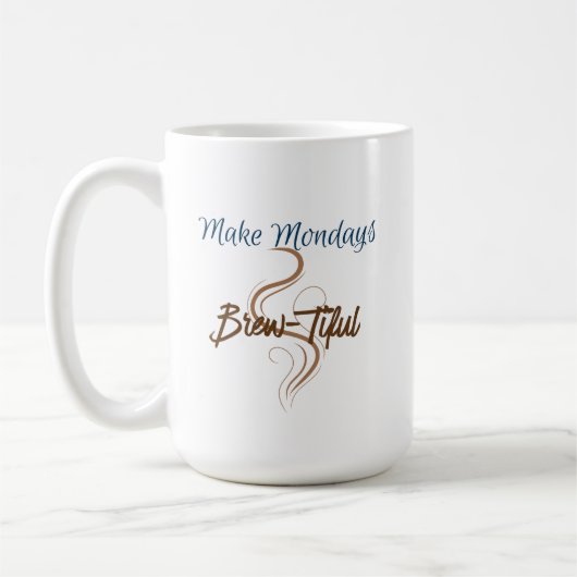 Montag braun-tiful 15 oz Classic Kaffeetasse (Links)