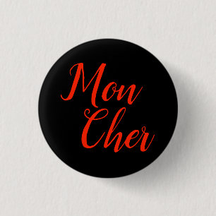 Montag Cher "mein lieber" - Addams Familien-Knopf Button