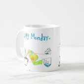 Montag-Comic 2 Kaffeetasse (Vorderseite Links)