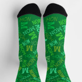 Montag der irischen Woche Grüner Montag Socken (Oben)