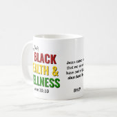 Montag der Medizin und Wellness Monographie Kaffeetasse (Vorderseite Links)