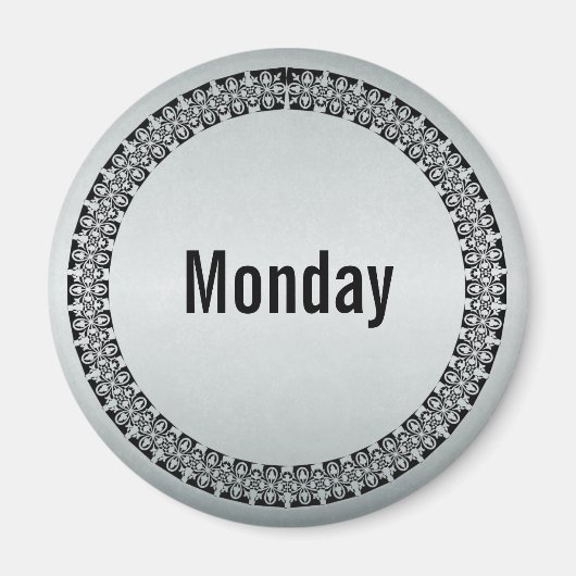 Montag der Woche Magnet (Vorne)