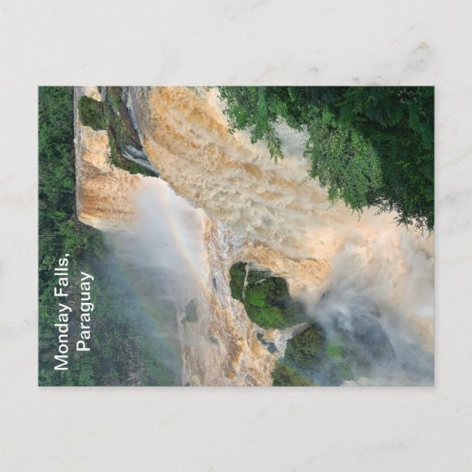 Montag Falls, Paraguay Postcard Postkarte (Vorderseite)