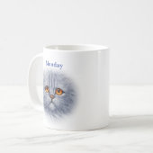 Montag Freitag Sad Kitty Happy Kitty Kaffeetasse (Vorderseite Links)