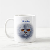 Montag Freitag Sad Kitty Happy Kitty Kaffeetasse (Links)