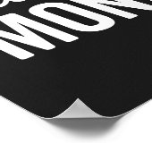 Montag - Funny Zitat Poster (Ecke)